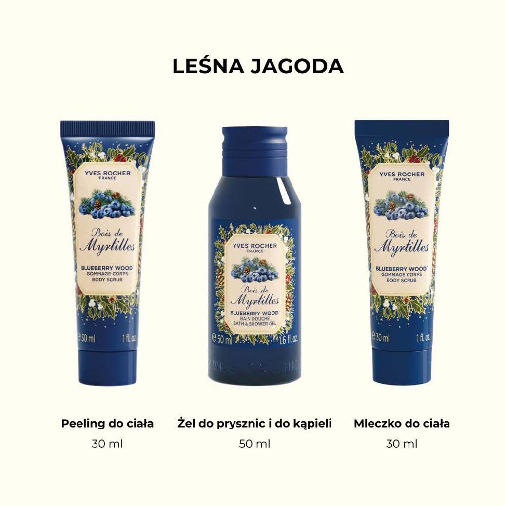 Zestaw 3 produktów do ciała Leśna jagoda