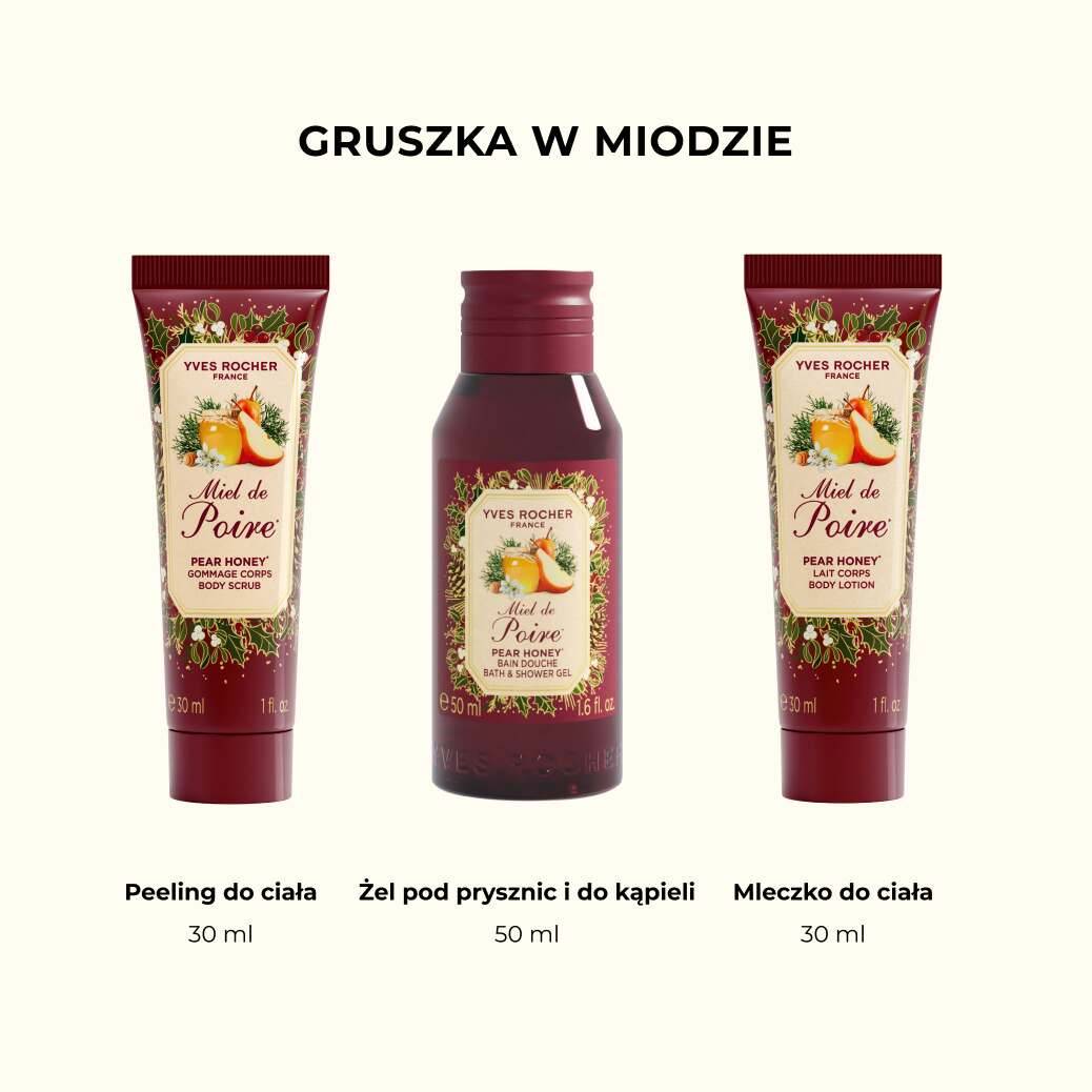 Zestaw 3 produktów do ciała Gruszka w miodzie