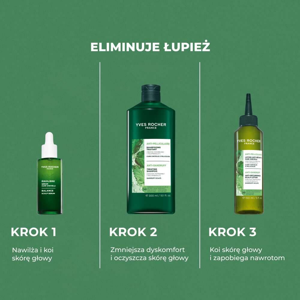 Szampon przeciwłupieżowy z miętą pieprzową bio uzupełniacz 600 ml