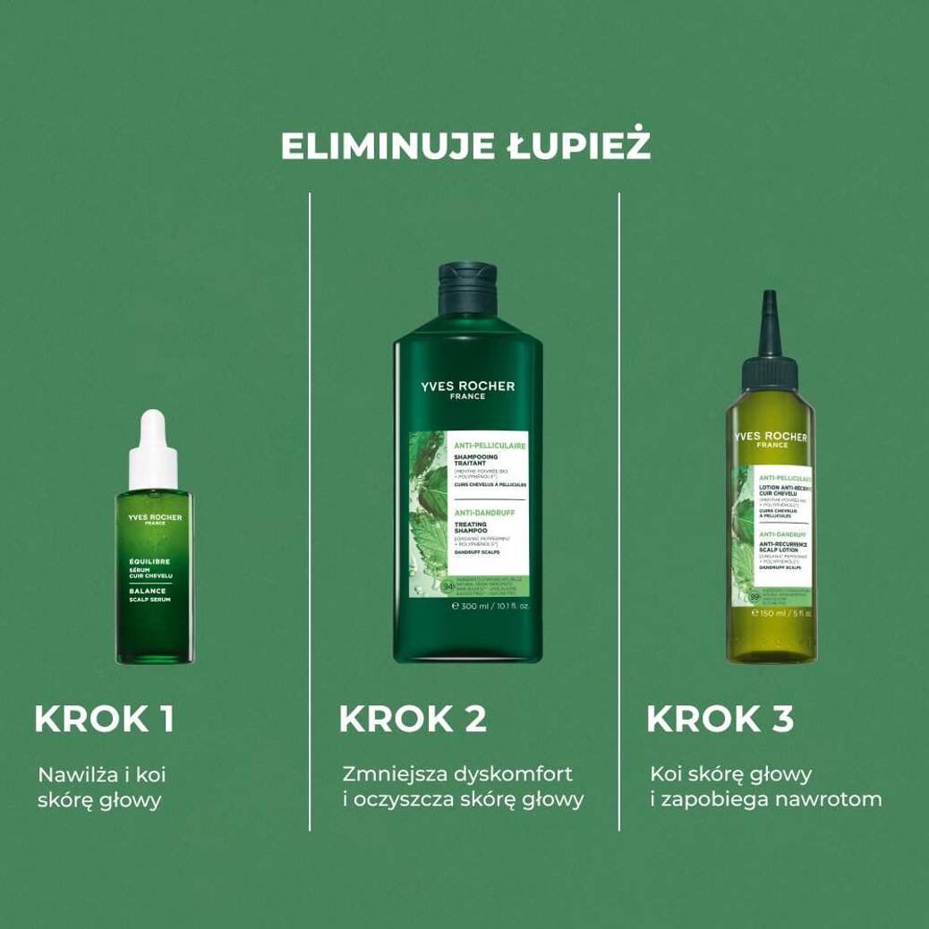 Szampon przeciwłupieżowy z miętą pieprzową bio uzupełniacz 600 ml