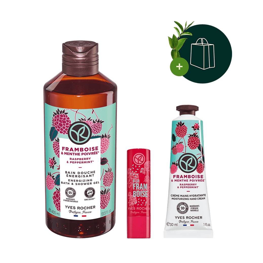 Zestaw 3 produktów Malina & Mięta